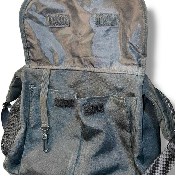 LL Bean Shoulder Purse Tote Nylon Full Zip Strap Crossbody Bag Handbag Vintage - Picture 10 of 14